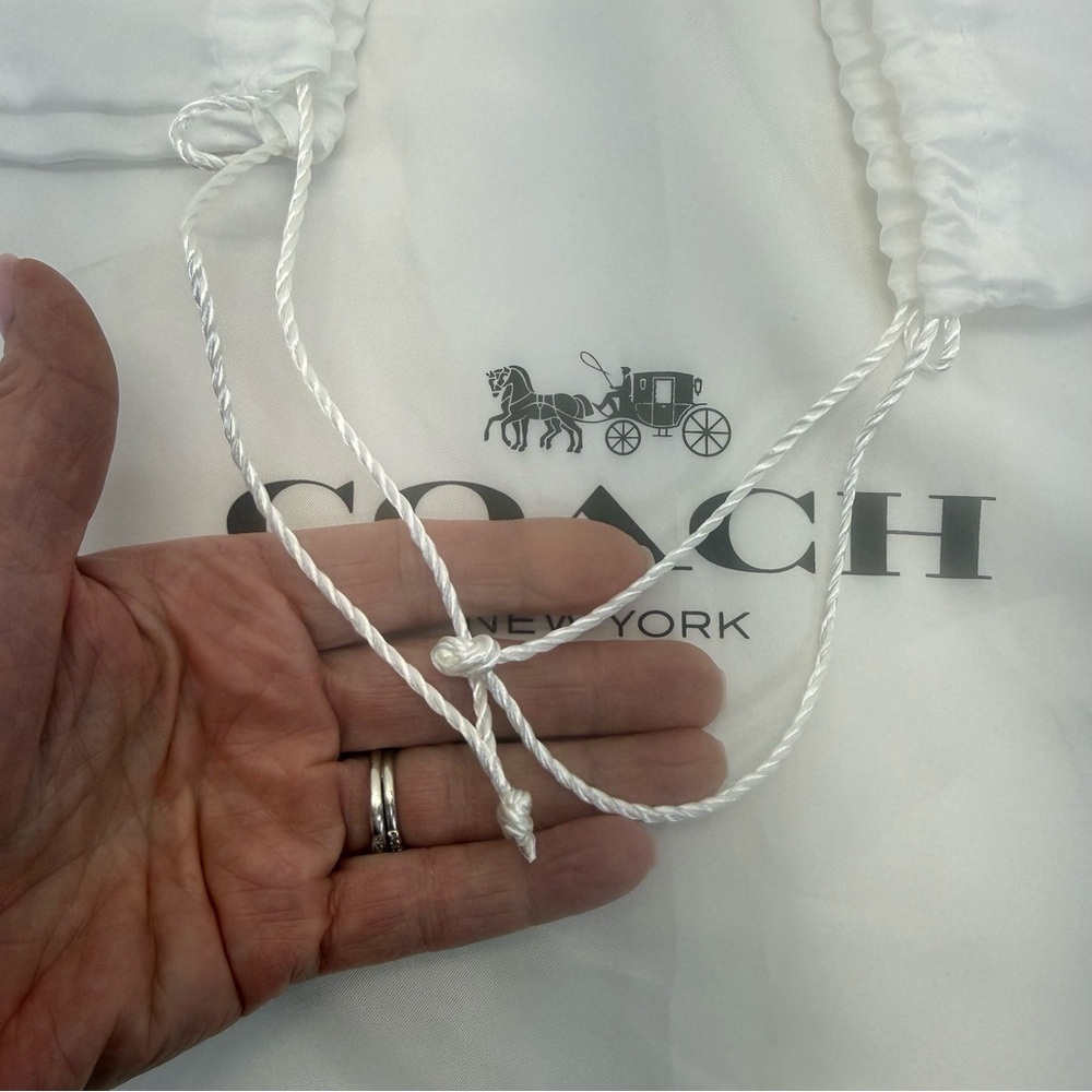 Coach Satin JUMBO Dust Bag White - Picture 5 of 12